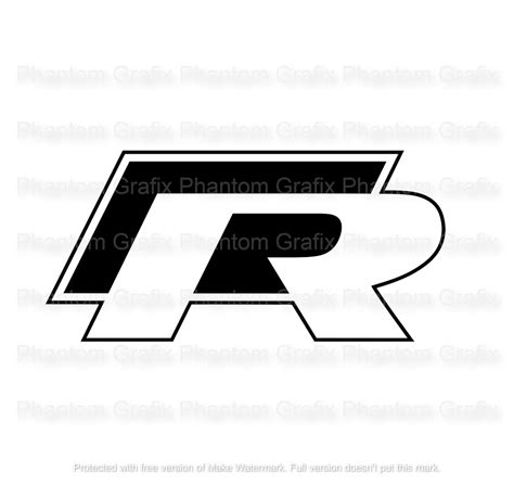 Vw R Logo Bundle 2 Svg Pdf Png And Dxf Digital Vector Files For Vinyl Cutters T Shirts Mugs