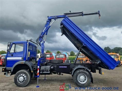 Camion Benne Mercedes Benz SK 1922 AK 4x4 Atlas Kran Nur 92 017 KM 1