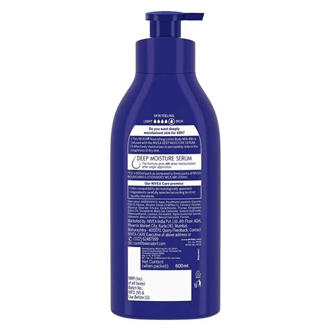 Nivea Body Milk Nourishing Lotion 600 Ml Price Uses Side Effects