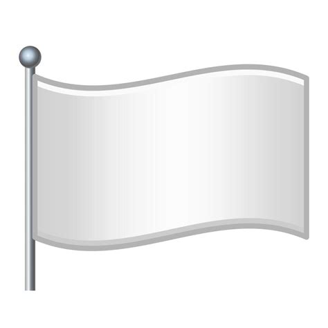 White flag emoji isolated on white background Simple icon 42151295 ...