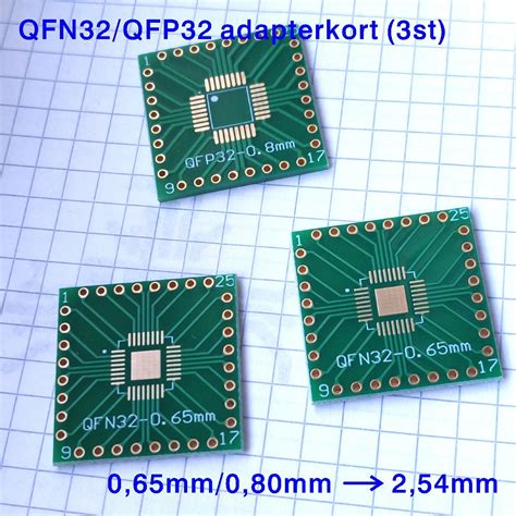 St Qfn Qfp Qfn Qfp Breakout Pcb Adap K P P Tradera