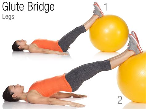 Glute Bridge With Ball