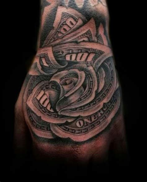 Pin By Deanna On Rose Tattoos Dollar Tattoo Money Tattoo Hand Tattoos For Guys