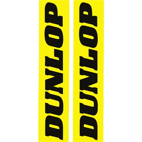 2x Dunlop Vertical Style 2 Stickers Decals Decalshouse