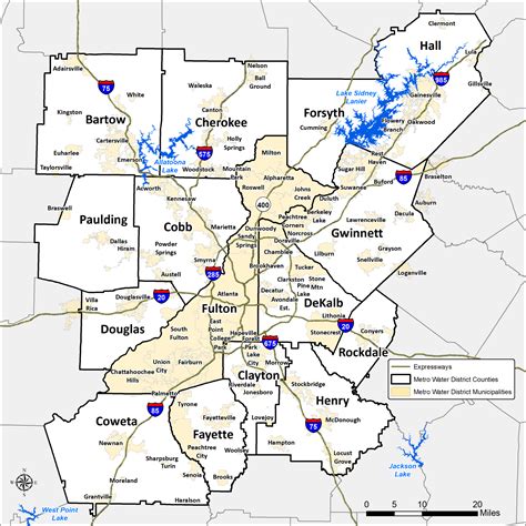 What Is The Metro Water District Metropolitan North Georgia Water Planning District