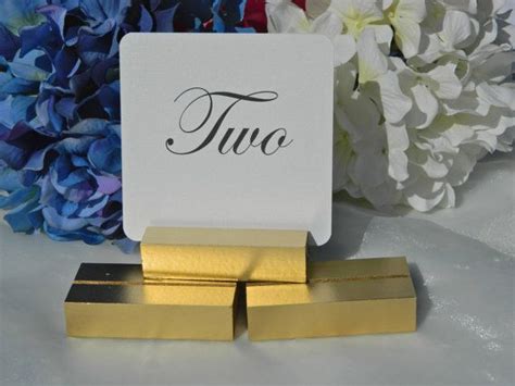 Gold Wood Table Number Holders Set Of 30 Etsy Wood Table Numbers