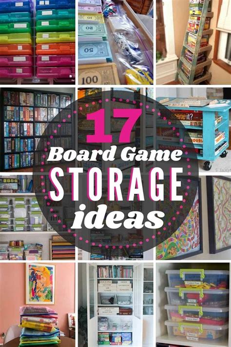 17 Brilliant Board Game Storage Ideas Board Game Storage Game