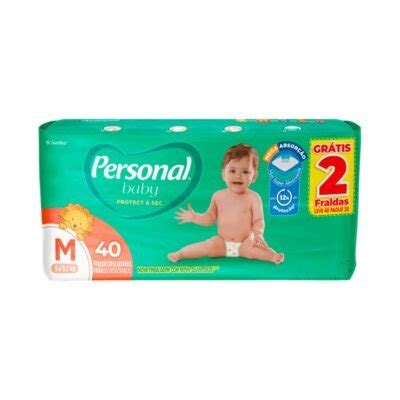 Fralda Personal Baby Mega Tamanho M C 40 Unidades JMC