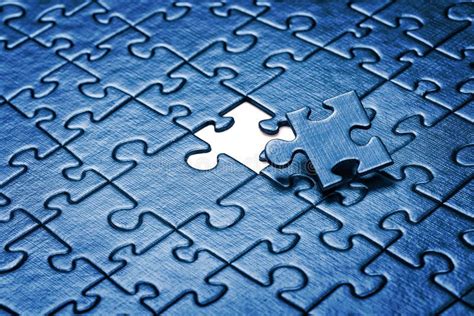 Puzzle With Missing Piece Stock Photo Image