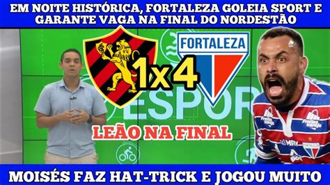 Em Noite Hist Rica Fortaleza Goleia Sport E Garante Vaga Na Final Do