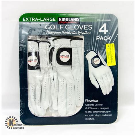 Kirkland Signature Golf Glove 4 Pk Size Xl