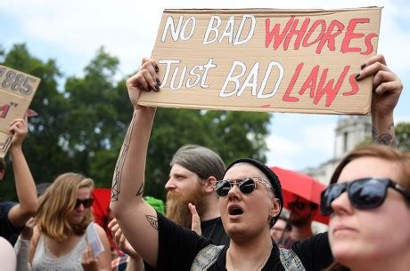 Sex Workers Protest Outside Parliament London Editorial Stock Photo