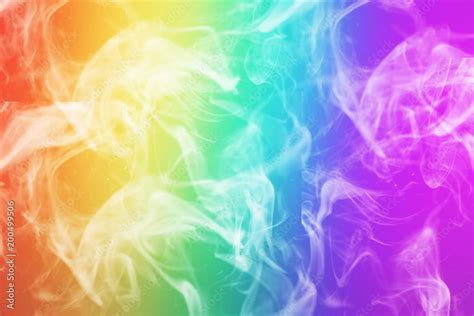 unique digital illustration displaying  rainbow  aspects