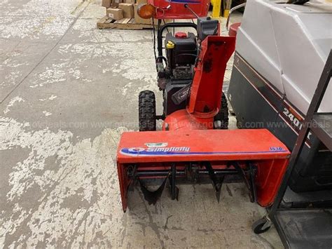 Simplicity 1530l Snowblower Allsurplus