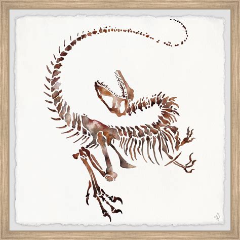 Marmont Hill Dino Fossil Framed Wall Art - Walmart.com