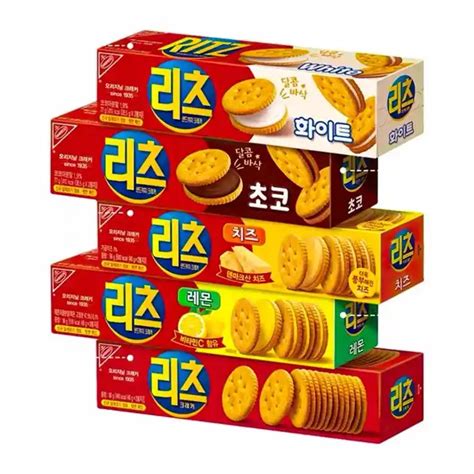 Korean Ritz Biscuits Chocolate Cheese Biscuits Breakfast Casual Various