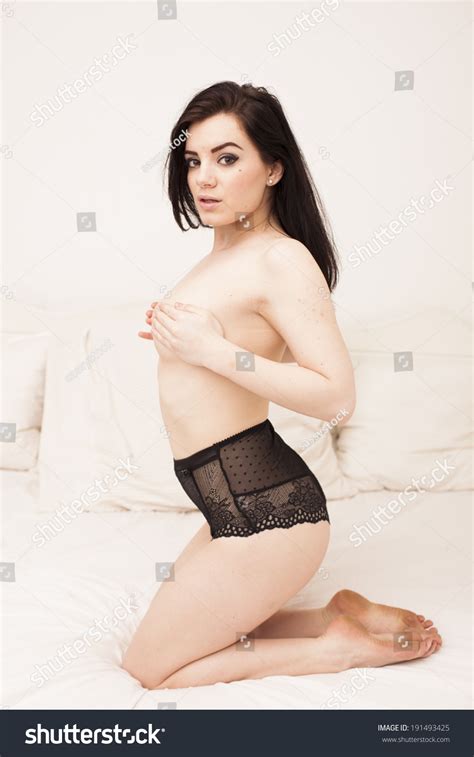 Sexy Topless Brunette Woman Elegant Classic Stock Photo 191493425 Shutterstock