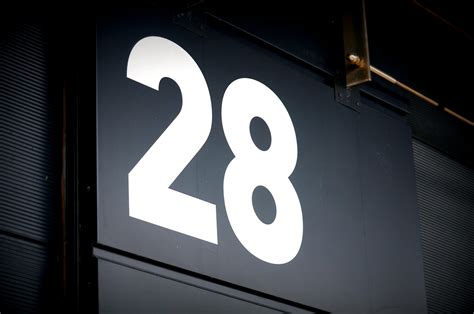 Black Board Showing Number 28 · Free Stock Photo