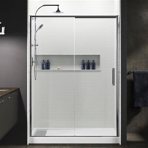 Kohler Torsion 60 In W X 76 875 In H Frameless Sliding Shower Door In