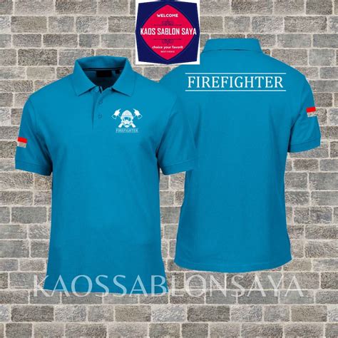 Jual Poloshirt Kaos Kerah Pemadam Kebakaran Firefighter Terbaru Dan