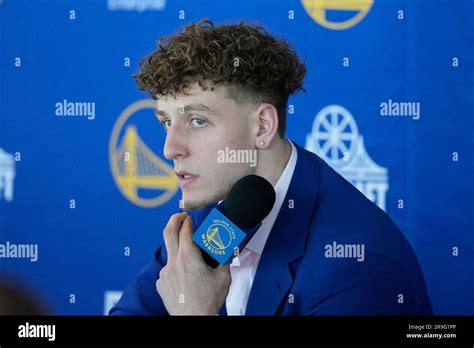 Golden State Warriors Brandin Podziemski During A Draft Pick