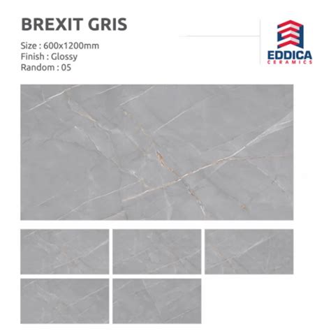 Glossy Brexit Gris Ceramic Floor Tiles Size 600 X 1200 At Rs 700 Box