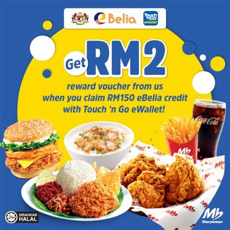 Marrybrown Ebelia Free Rm Voucher Promotion With Touch N Go Ewallet