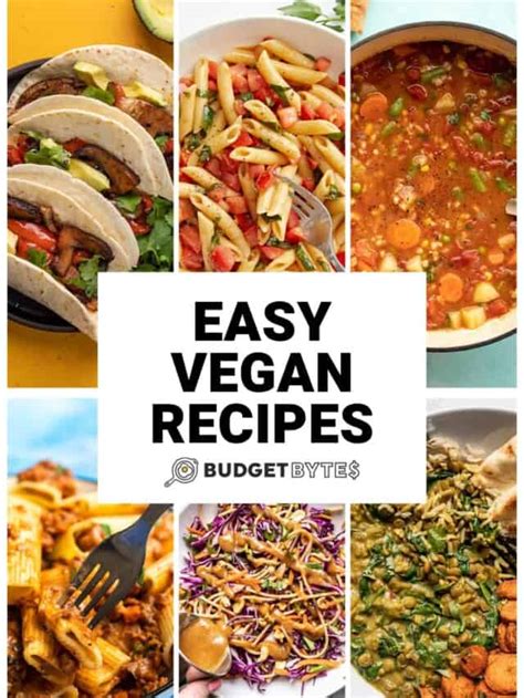 Easy Vegan Recipes Budget Bytes