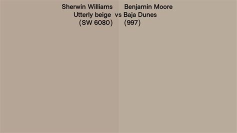 Sherwin Williams Utterly Beige Sw Vs Benjamin Moore Baja Dunes