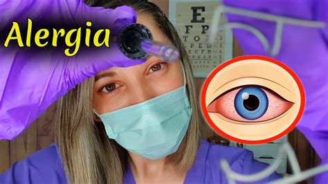 Clínica ASMR TEST de Alergía Ocular Atención médica relajante