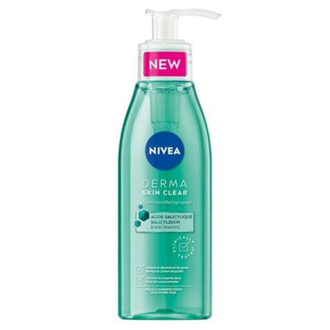 Nivea Gel nettoyant visage peaux à imperfections nivea derma skin clear