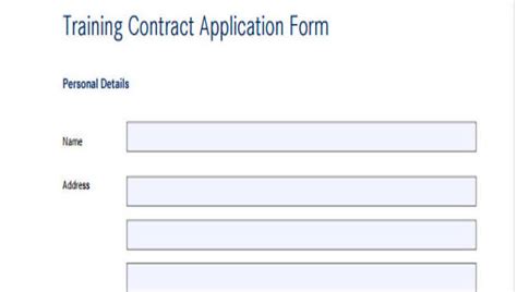 Free Training Application Forms In Pdf Ms Word