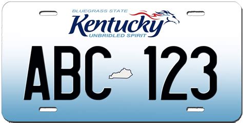 Kentucky Custom Personalized License Plate Novelty Automobile Accessory