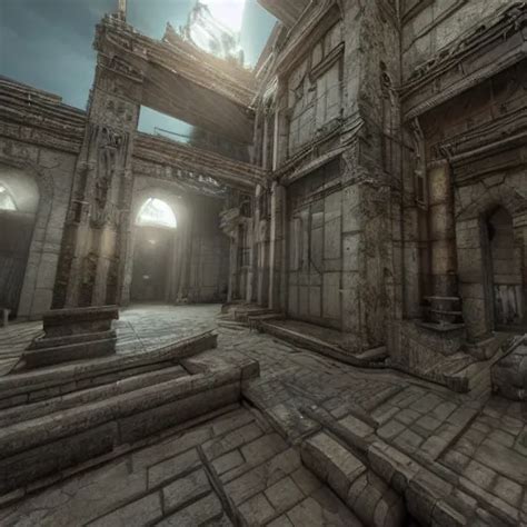 Architecture From Quake Lovecraftian Liminal Space Stable