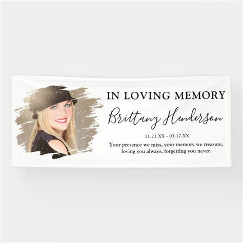 In Loving Memory | Photo Memorial Banner | Zazzle | Photo memories ...