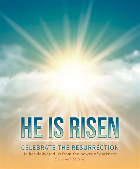 Church Bulletin 11 Easter He Is Risen U3926 Pack Of 100 Concordia Supply