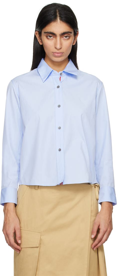 Dries Van Noten Blue Clavini Tape Shirt Ssense