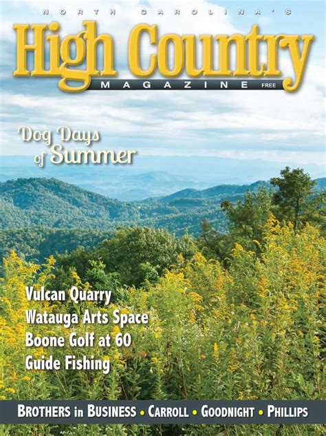 Hc Magazine August 2019 By High Country Press Issuu