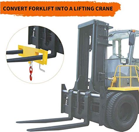 YINTATECH Forklift Lifting Hook 4000lbs Capacity Forklift Mobile Crane ...