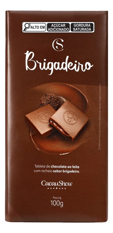 Tabletes Barra Chocolate Brigadeiro G Cada Cacau Show R