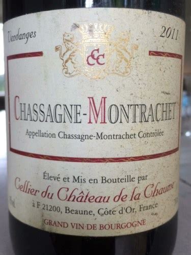 Cellier Du Chateau De La Chabert Chassagne Montrachet Vendanges Vivino