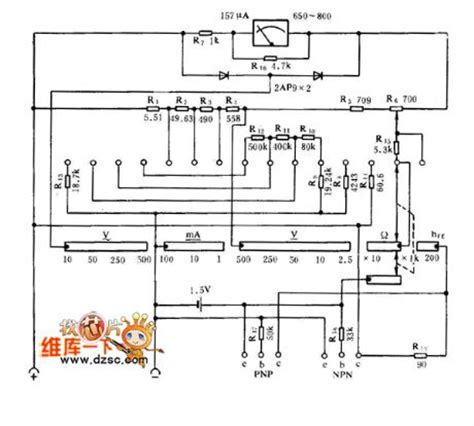 Sanwa Analog Multimeter Schematic Diagram - Wiring Diagram