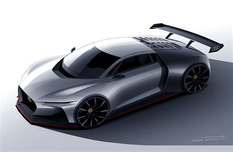 Audi R8 Concept Car Design Sketch, Car Sketch, Automobile, Car Exterior, Car Drawings ...