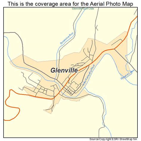 Aerial Photography Map of Glenville, WV West Virginia