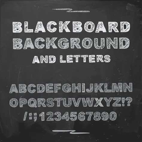 100000 Chalk Blackboard Alphabet Vector Images Depositphotos