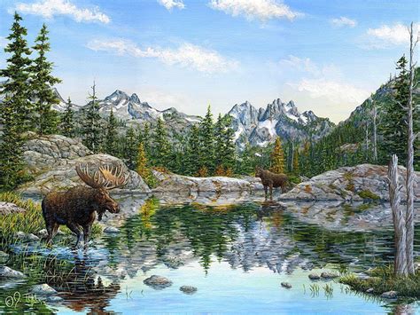 Moose Painting 2 Poster Print Jeff Tift Posterazzi