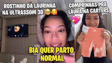 BIA CHAGAS ROSTINHO DA LAURA NA ULTRASSOM 3D BIA QUER PARTO NORMAL