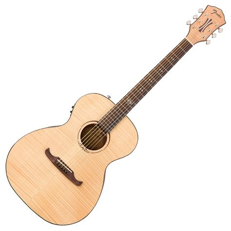 Disc Fender T Bucket E Flame Maple Electro Acoustic Natural