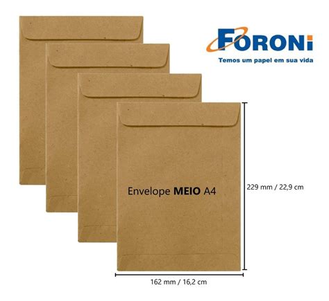 Envelope Saco Kraft Natural X Cm Skn Unidades Mercado Livre