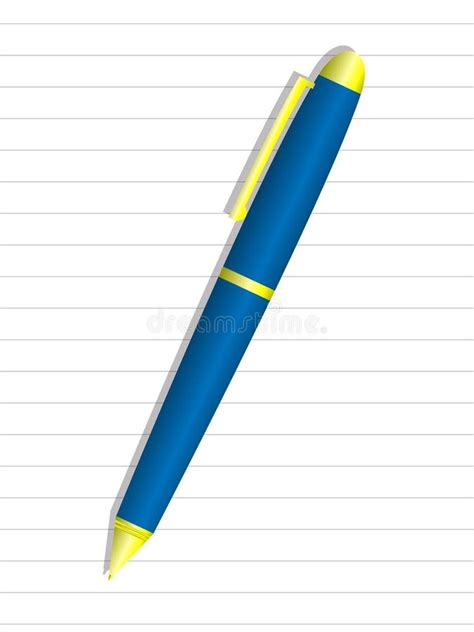 Notepad Pen Blue Stock Illustrations Notepad Pen Blue Stock